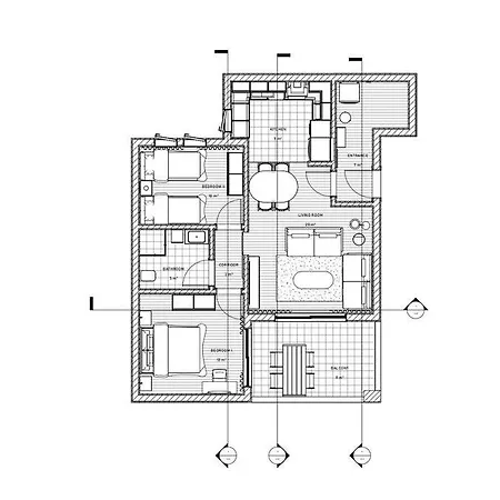 Brand New 2 Bedroom Modern Flat In Center Apartment